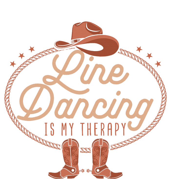 Line Dancing Is My Therapy Country Music Line Dancer Women's T-Shirt