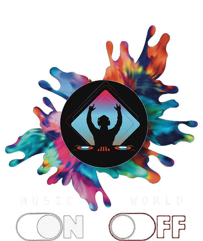 Music On World Off costume for Music Lovers DJs Festival Bumper Sticker