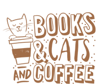 Books Cats And Coffee Lover Tank Top