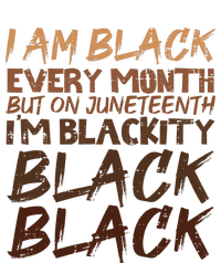 I Am Black Every Month Juneteenth Blackity Valucap Bio-Washed Visor