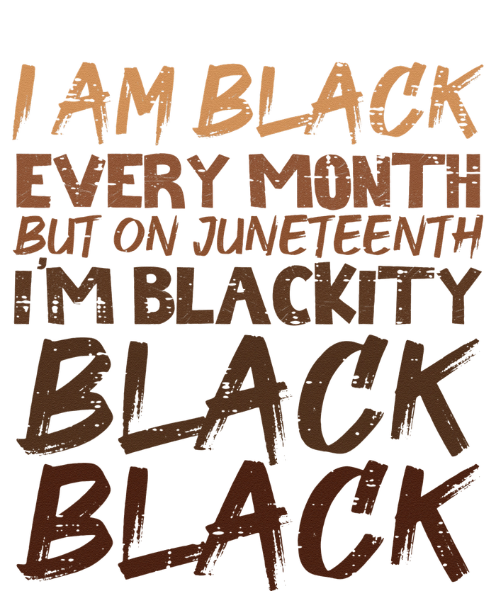 I Am Black Every Month Juneteenth Blackity Valucap Bio-Washed Visor