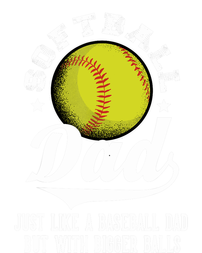 Softball Dad like a baseball dad with bigger Balls Softball Dry Zone Grid Polo