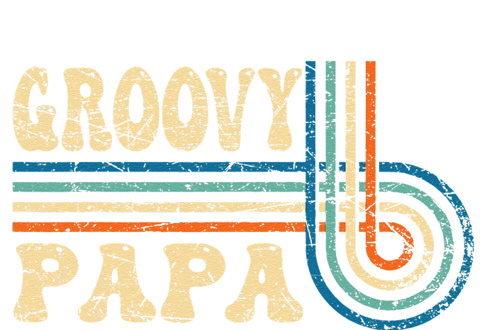 Groovy Papa 70s Aesthetic Nostalgia 1970s Retro Groovy Dad Gift T-Shirt