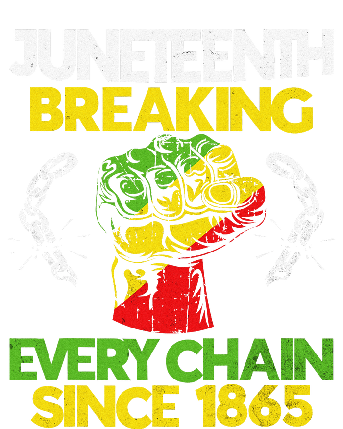 Juneteenth Breaking Every Chain Since 1865 African American High Crown Mesh Back Trucker Hat