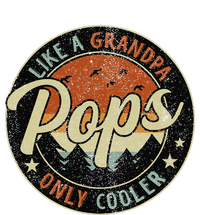 Pops Like A Grandpa Only Cooler Vintage Retro Fathers Day T-Shirt