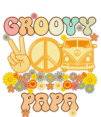 Groovy Papa Retro Matching Family Baby Shower Fathers Day T-Shirt