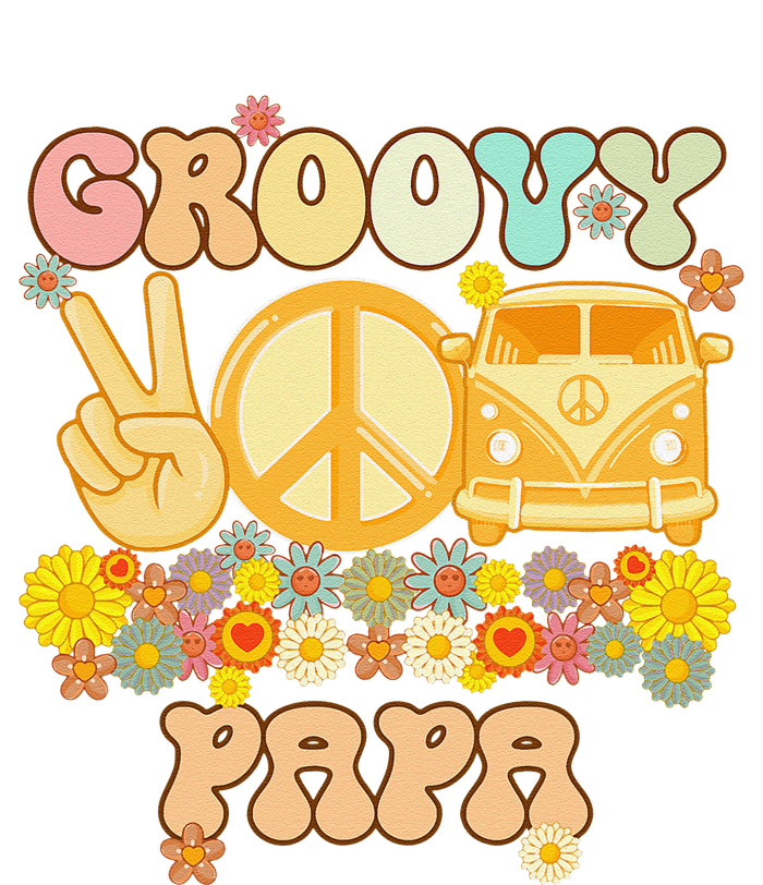 Groovy Papa Retro Matching Family Baby Shower Fathers Day T-Shirt