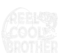 Reel Cool Brother Fisherman Valentine Fathers Day Christmas Sustainable Beanie