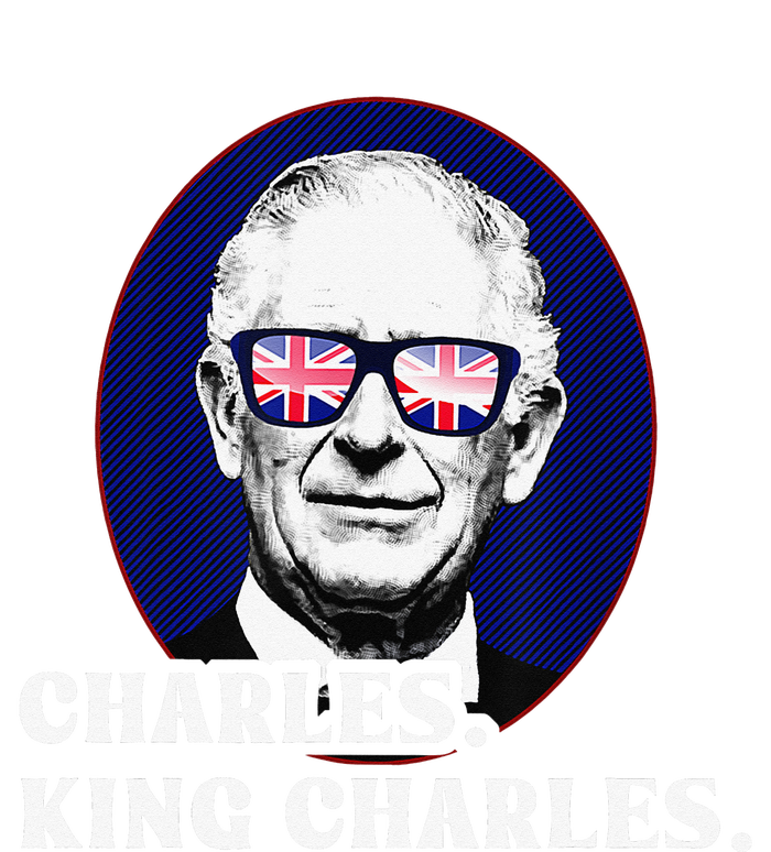 Funny Charles King Charles Of His Majesty & Union Jack Flat Bill Trucker Hat