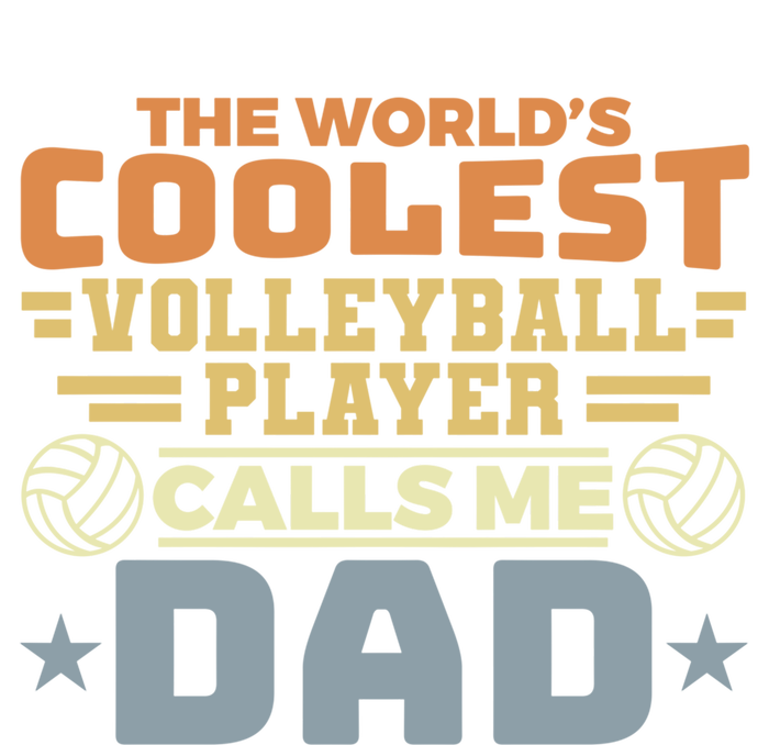 The Worlds Coolest Volleyball Player Calls Me Dad Great Gift Women's Flannel Pajama Set