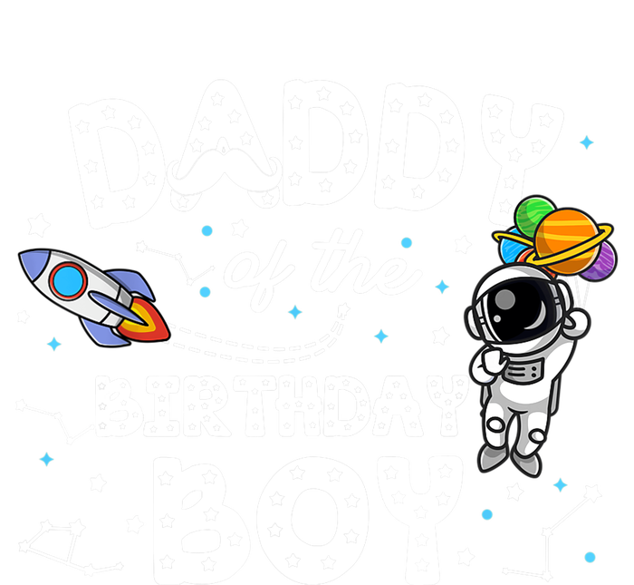 Dad of the Birthday Astronaut Boy Space Theme Birthday Gift Kids Long Sleeve Shirt