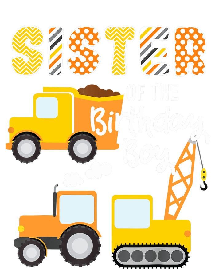 Construction Birthday Sister Of The Birthday Boy Trucks Cars Tall T-Shirt