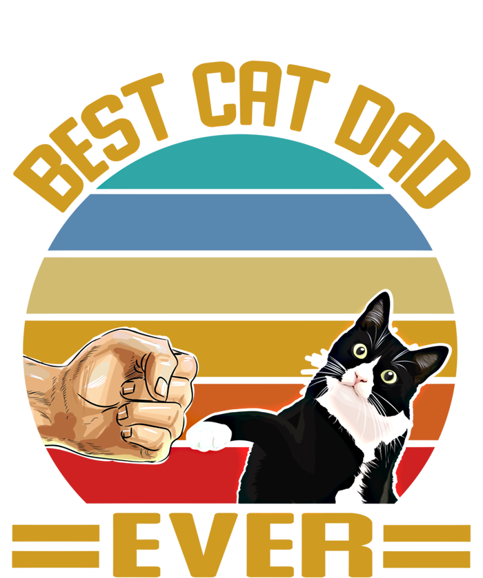 Vintage Best Cat Dad Ever Funny Saying Cats Dad Gift T-Shirt