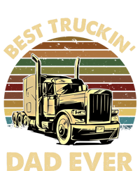 Vintage Best Truckin Dad Ever Retro Fathers Day Gift Meaningful Gift Women's V-Neck T-Shirt