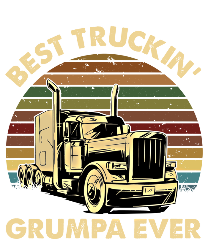 Vintage Best Truckin Grumpa Ever Retro Fathers Day Gift Great Gift T-Shirt