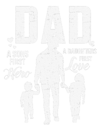 Dad Sons First Hero Daughters Love For Fathers Day Tall Long Sleeve T-Shirt