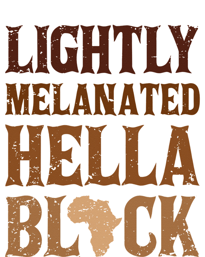 Lightly Funny Melanated Hella Black History BLM Juneteenth Cooling Performance Long Sleeve Crew