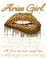 Aries Birthday Gifts Funny Leopard Sexy Lip T-Shirt