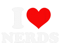 I love nerds I heart nerds Grommeted Golf Towel