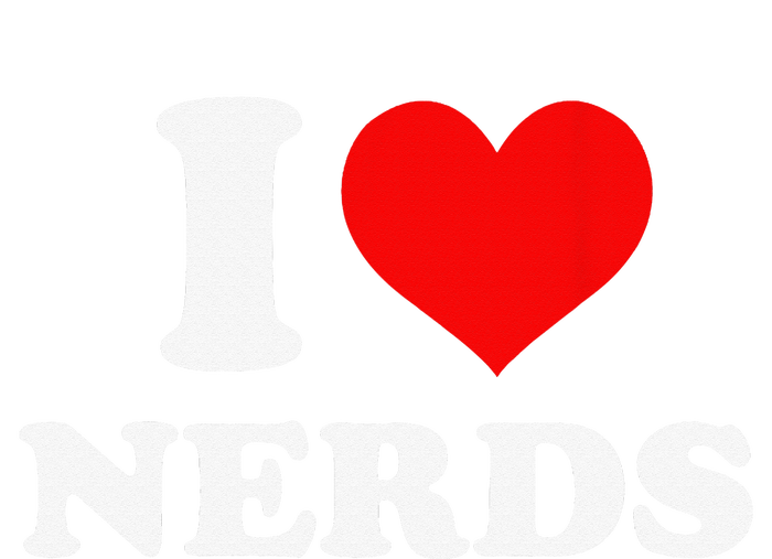 I love nerds I heart nerds Grommeted Golf Towel