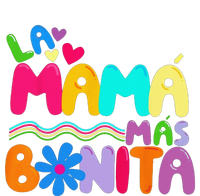 La MaMa Mas Bonita Retro Groovy Funny Spanish Mothers Day T-Shirt