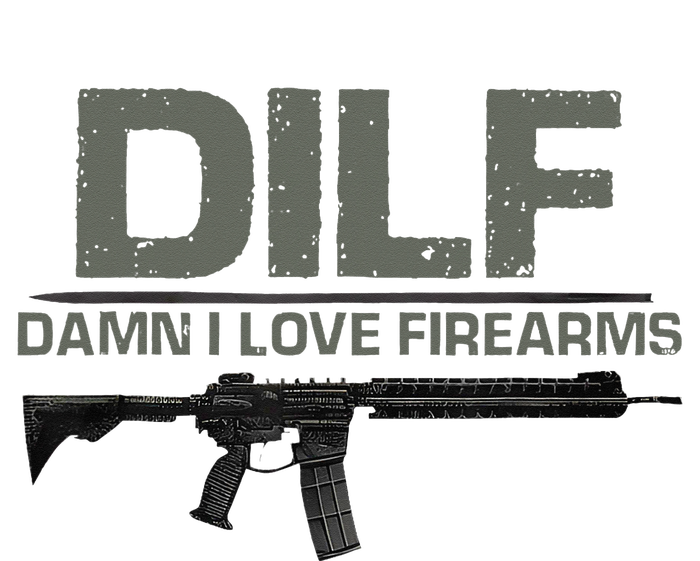 DILF Damn I Love Firearms Funny Kids Tie-Dye T-Shirt