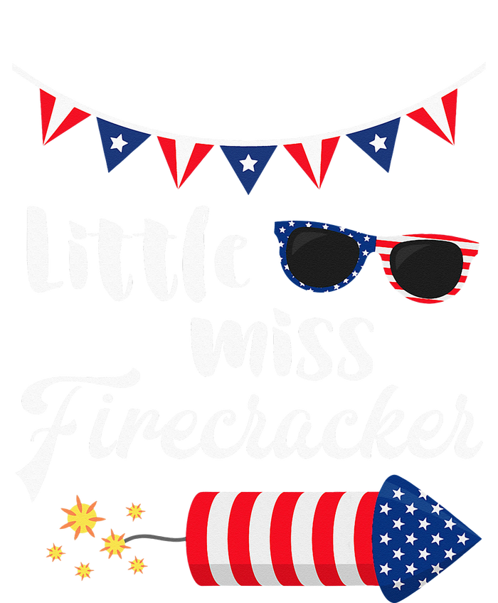 Little Miss Firecracker 4th Of July T-Shirt