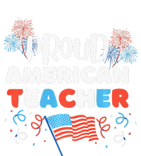 Memorial Day Or 4th Of July Quote Proud American Teacher Dry Zone Grid Polo