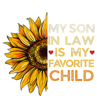 My Son In Law Is My Favorite Child Retro Groovy Sunflower T-Shirt