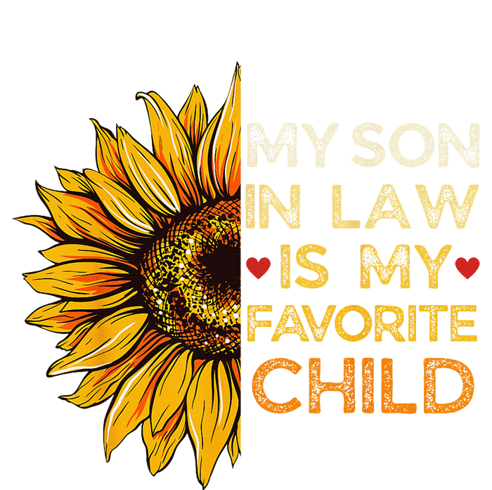 My Son In Law Is My Favorite Child Retro Groovy Sunflower T-Shirt