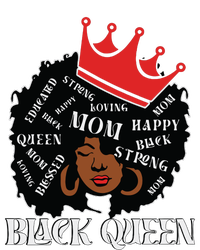 Black Queen Mom Happy Mothers Day Hoodie