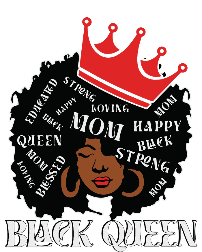 Black Queen Mom Happy Mothers Day Hoodie