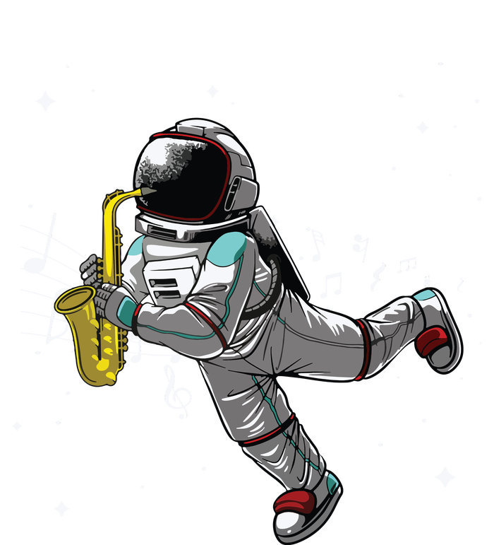 Cool Saxophone For Men Women Astronaut Jazz Musician Players Adult ChromaSoft Performance T-Shirt