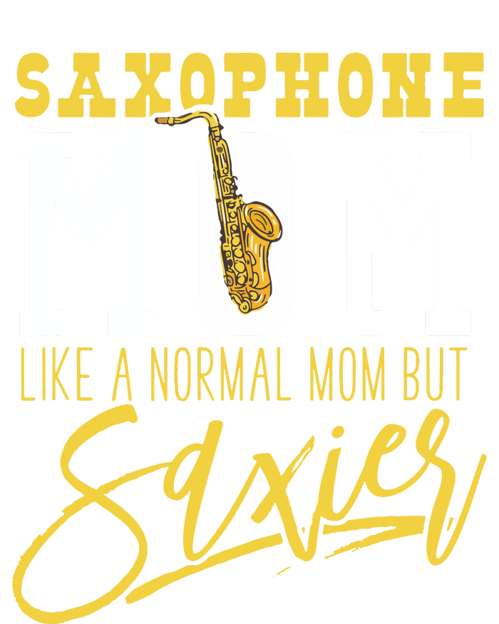 Funny Marching Band Saxophone Mom Normal But Saxier Women's Racerback Tank