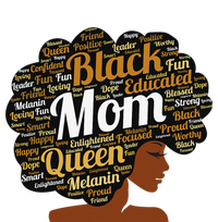 Mother’s Day Juneteenth Black Mom Queen Afro African Woman T-Shirt