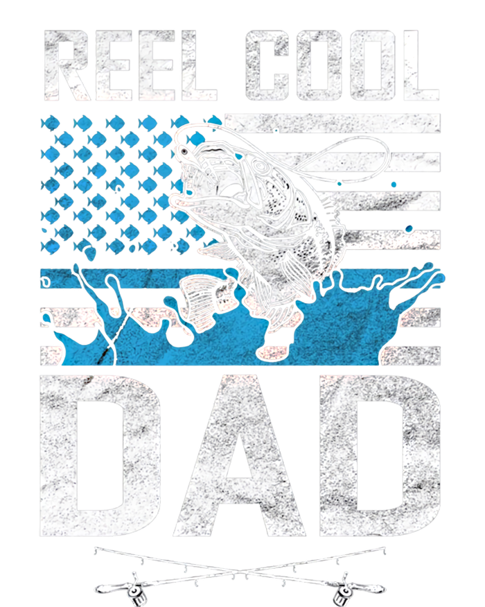 Reel Cool Dad American Flag Fishing Birthday Gift T-Shirt