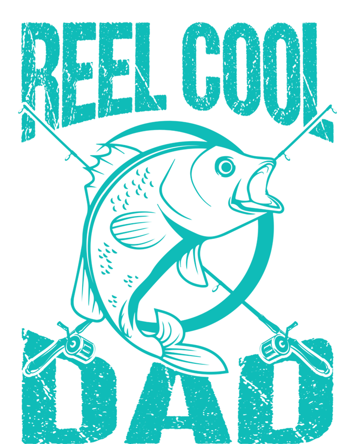 Reel Cool Dad Fathers Day Daddy Fishing Dad Gift Kids Tie-Dye T-Shirt