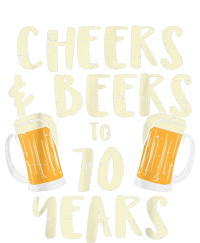  Cheers Beers 70 Years Old 70th Birthday Drinking Gift  Women's V-Neck T-Shirt