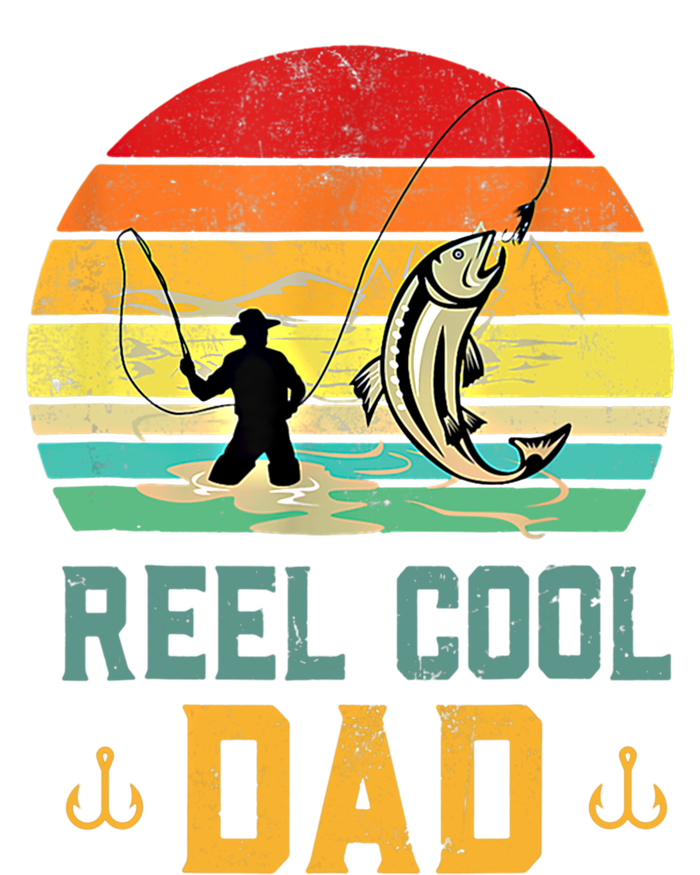 Reel Cool Dad Fishing Lover Fisher Angler Retro Vintage Gift T-Shirt