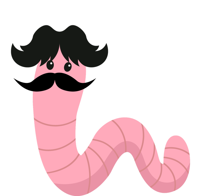 Worm With A Mustache James Tom Ariana Reality Tall T-Shirt