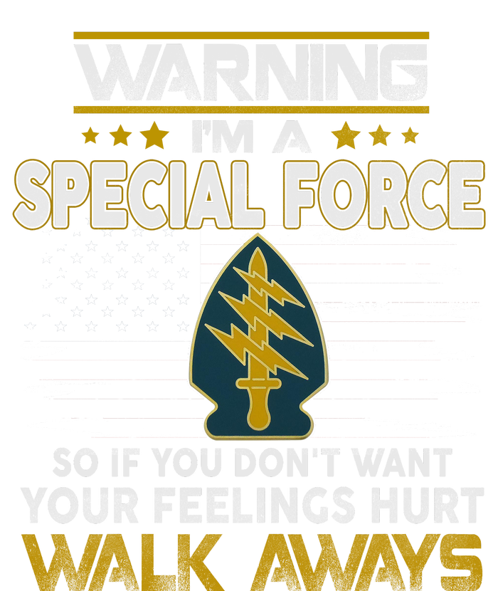 Warning I’m A US Special Forces So If You Dont Want Your Feelings Hurt Walk Aw Women's Crop Top Tee