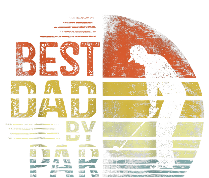 Best Dad By Par Retro Vintage Fathers Day Golf Lover Golfer Tote Bag