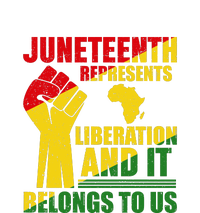 Juneteenth Represents Liberation And It Belongs To Us Gift T-Shirt