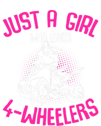 Just a Girl who loves 4 Wheelers ATV Quad Girl Ladies Long Sleeve Shirt