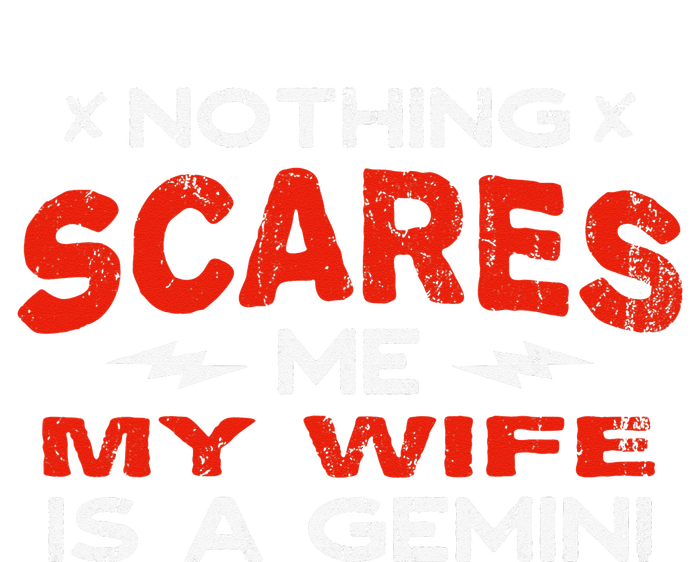 Nothing Scares Me My Wife Is a Gemini Funny Horoscope Humor Ceramic Star Ornament