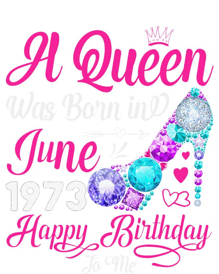 Queen Was Born In June 1973 Wo 48 Years Birthday Metallic Star Ornament