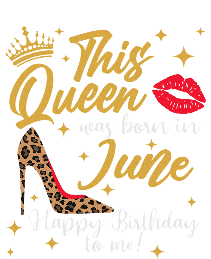 This Queen Was Born In June Happy Birthday To Me Ceramic Star Ornament