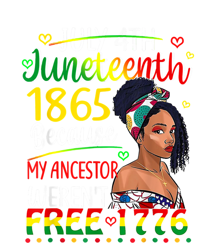 Women Juneteenth Because My Ancestor Werent Free 1776 Gift African Pride T-Shirt