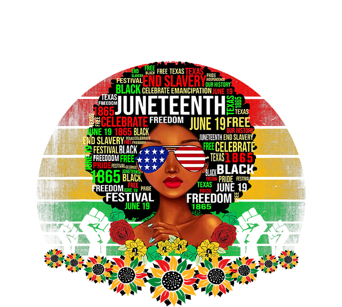 Juneteenth Melanin Black Women Natural Hair Afro Word Art Gift African Pride USA-Made Doggie Bandana