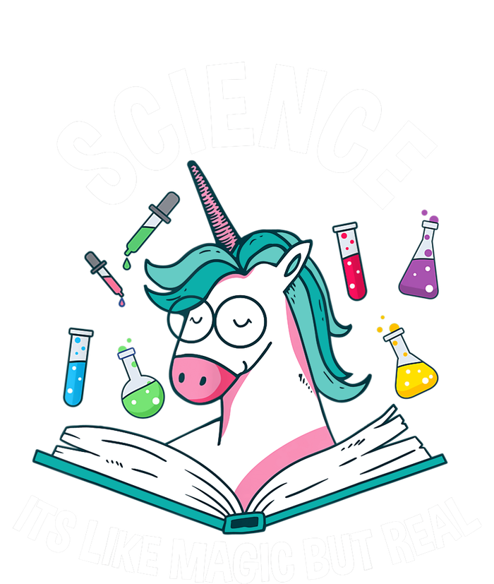 Funny Science Is Like Magic But Real Unicorn Funny Science Tie-Dye T-Shirt